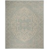 Safavieh Linden  Cream / Aqua LND139 9 ft. X 12 ft. Rectangle Rug