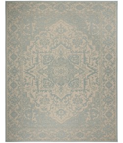Safavieh Linden  Cream / Aqua LND139 9 ft. X 12 ft. Rectangle Rug