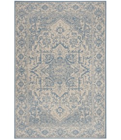Safavieh Linden  Cream / Blue LND139 4 ft. X 6 ft. Rectangle Rug