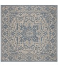 Safavieh Linden  Cream / Blue LND139 6 ft. 7 in. X 6 ft. 7 in. Square Rug