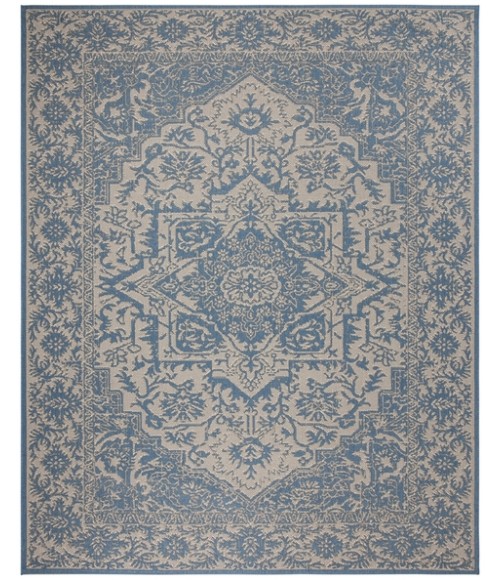 Safavieh Linden  Cream / Blue LND139 9 ft. X 12 ft. Rectangle Rug