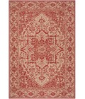 Safavieh Linden  Red / Creme LND139 4 ft. X 6 ft. Rectangle Rug