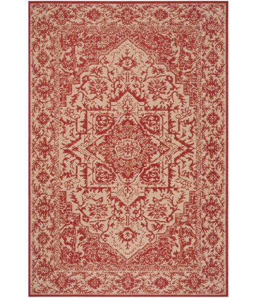 Safavieh Linden  Red / Creme LND139 4 ft. X 6 ft. Rectangle Rug