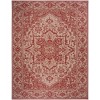 Safavieh Linden  Red / Creme LND139 9 ft. X 12 ft. Rectangle Rug