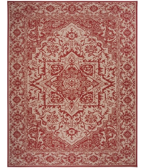 Safavieh Linden  Red / Creme LND139 9 ft. X 12 ft. Rectangle Rug