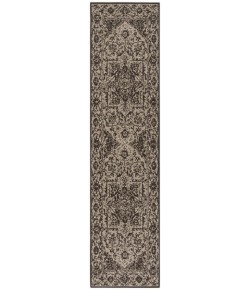 Safavieh Linden  Creme / Brown LND139 2 ft. 2 in. X 12 ft. Runner Rug