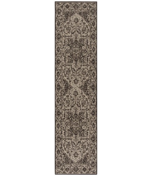 Safavieh Linden  Creme / Brown LND139 2 ft. 2 in. X 12 ft. Runner Rug