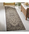 Safavieh Linden  Creme / Brown LND139 2 ft. 2 in. X 12 ft. Runner Rug