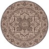 Safavieh Linden  Creme / Brown LND139 6 ft. 7 in. X 6 ft. 7 in. Round Rug