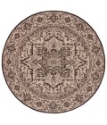 Safavieh Linden  Creme / Brown LND139 8 ft. X 8 ft. Round Rug