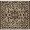 Safavieh Linden  Creme / Brown LND139 6 ft. 7 in. X 6 ft. 7 in. Square Rug