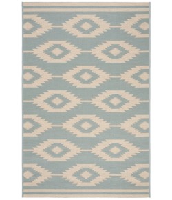 Safavieh Linden  Cream / Aqua LND171 4 ft. X 6 ft. Rectangle Rug