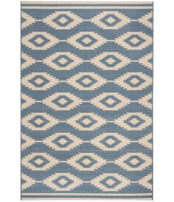 Safavieh Linden  Cream / Blue LND171 4 ft. X 6 ft. Rectangle Rug