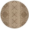 Safavieh Linden  Cream / Beige LND174 6 ft. 7 in. X 6 ft. 7 in. Round Rug