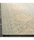 Safavieh Linden  Aqua / Cream LND174 6 ft. 7 in. X 6 ft. 7 in. Square Rug