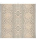 Safavieh Linden  Aqua / Cream LND174 6 ft. 7 in. X 6 ft. 7 in. Square Rug