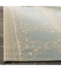 Safavieh Linden  Cream / Aqua LND174 6 ft. 7 in. X 6 ft. 7 in. Square Rug
