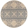 Safavieh Linden  Blue / Creme LND174 6 ft. 7 in. X 6 ft. 7 in. Round Rug