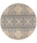 Safavieh Linden  Blue / Creme LND174 6 ft. 7 in. X 6 ft. 7 in. Round Rug