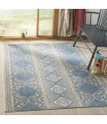 Safavieh Linden  Cream / Blue LND174 6 ft. 7 in. X 6 ft. 7 in. Square Rug