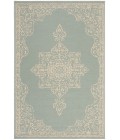 Safavieh Linden  Cream / Aqua LND180 5 ft. 3 in. X 7 ft. 6 in. Rectangle Rug