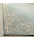 Safavieh Linden  Cream / Aqua LND180 2 ft. 2 in. X 8 ft. Runner Rug