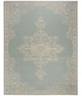 Safavieh Linden  Cream / Aqua LND180 9 ft. X 12 ft. Rectangle Rug