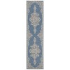 Safavieh Linden  Cream / Blue LND180 2 ft. 2 in. X 8 ft. Runner Rug
