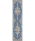 Safavieh Linden  Cream / Blue LND180 2 ft. 2 in. X 8 ft. Runner Rug
