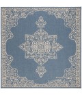 Safavieh Linden  Cream / Blue LND180 6 ft. 7 in. X 6 ft. 7 in. Square Rug