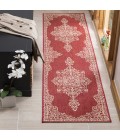 Safavieh Linden  Red / Creme LND180 2 ft. 2 in. X 8 ft. Runner Rug