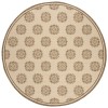 Safavieh Linden  Cream / Beige LND181 6 ft. 7 in. X 6 ft. 7 in. Round Rug