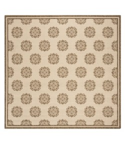 Safavieh Linden  Cream / Beige LND181 6 ft. 7 in. X 6 ft. 7 in. Square Rug