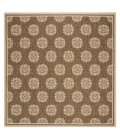 Safavieh Linden  Beige / Cream LND181 6 ft. 7 in. X 6 ft. 7 in. Square Rug