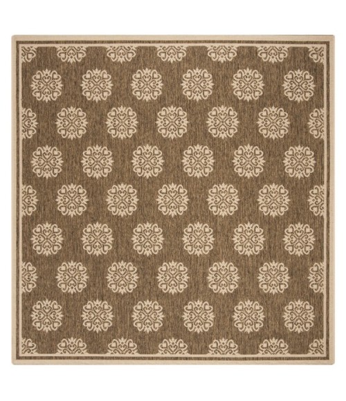 Safavieh Linden  Beige / Cream LND181 6 ft. 7 in. X 6 ft. 7 in. Square Rug
