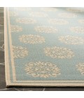 Safavieh Linden  Aqua / Cream LND181 9 ft. X 12 ft. Rectangle Rug