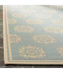 Safavieh Linden  Aqua / Cream LND181 9 ft. X 12 ft. Rectangle Rug