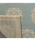 Safavieh Linden  Aqua / Cream LND181 9 ft. X 12 ft. Rectangle Rug