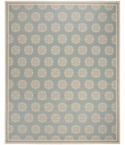 Safavieh Linden  Aqua / Cream LND181 9 ft. X 12 ft. Rectangle Rug