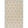 Safavieh Linden  Cream / Aqua LND181 5 ft. 3 in. X 7 ft. 6 in. Rectangle Rug
