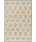 Safavieh Linden  Cream / Aqua LND181 5 ft. 3 in. X 7 ft. 6 in. Rectangle Rug