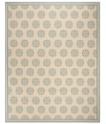 Safavieh Linden  Cream / Aqua LND181 9 ft. X 12 ft. Rectangle Rug