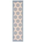 Safavieh Linden  Blue / Creme LND181 2 ft. 2 in. X 8 ft. Runner Rug