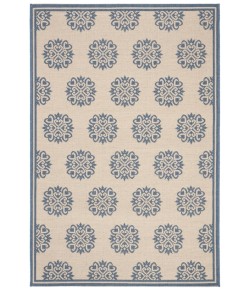 Safavieh Linden  Blue / Creme LND181 4 ft. X 6 ft. Rectangle Rug
