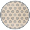 Safavieh Linden  Blue / Creme LND181 6 ft. 7 in. X 6 ft. 7 in. Round Rug