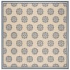 Safavieh Linden  Blue / Creme LND181 6 ft. 7 in. X 6 ft. 7 in. Square Rug