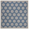 Safavieh Linden  Cream / Blue LND181 6 ft. 7 in. X 6 ft. 7 in. Square Rug