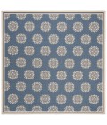 Safavieh Linden  Cream / Blue LND181 6 ft. 7 in. X 6 ft. 7 in. Square Rug