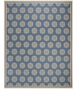 Safavieh Linden  Cream / Blue LND181 9 ft. X 12 ft. Rectangle Rug