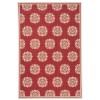 Safavieh Linden  Red / Creme LND181 4 ft. X 6 ft. Rectangle Rug
